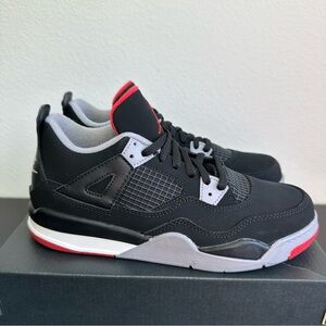 Nike Air Jordan 4 Retro “Bred 2019” Sneakers Size: 3Y, NWT